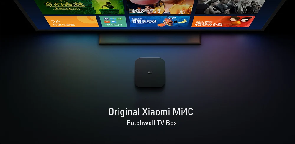 Xiaomi mi Смарт ТВ приставка mi 4C Amlogic S905L Android 5,0 приставка 1G 8G четырехъядерный 4K wifi Голосовое управление медиаплеер