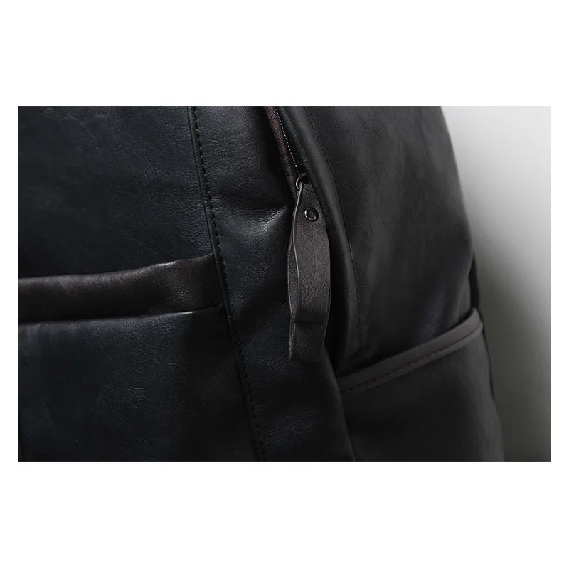 BAIJIAWEI хит продаж мужской кожаный рюкзак с масляным воском сумки в студенческом - Фото №1