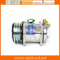 ac ac air conditioning compressor sd508 5h14 12v 2a v belt pulley tractor excavator heavy duty truck pickup universal
