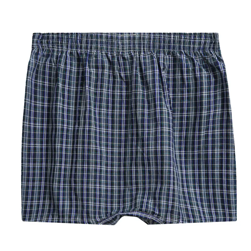 10PCS Classic Plaid Men's Boxers Cotton Mens Underwear Trunks Woven Homme Arrow Panties Boxer Plus size 9XL