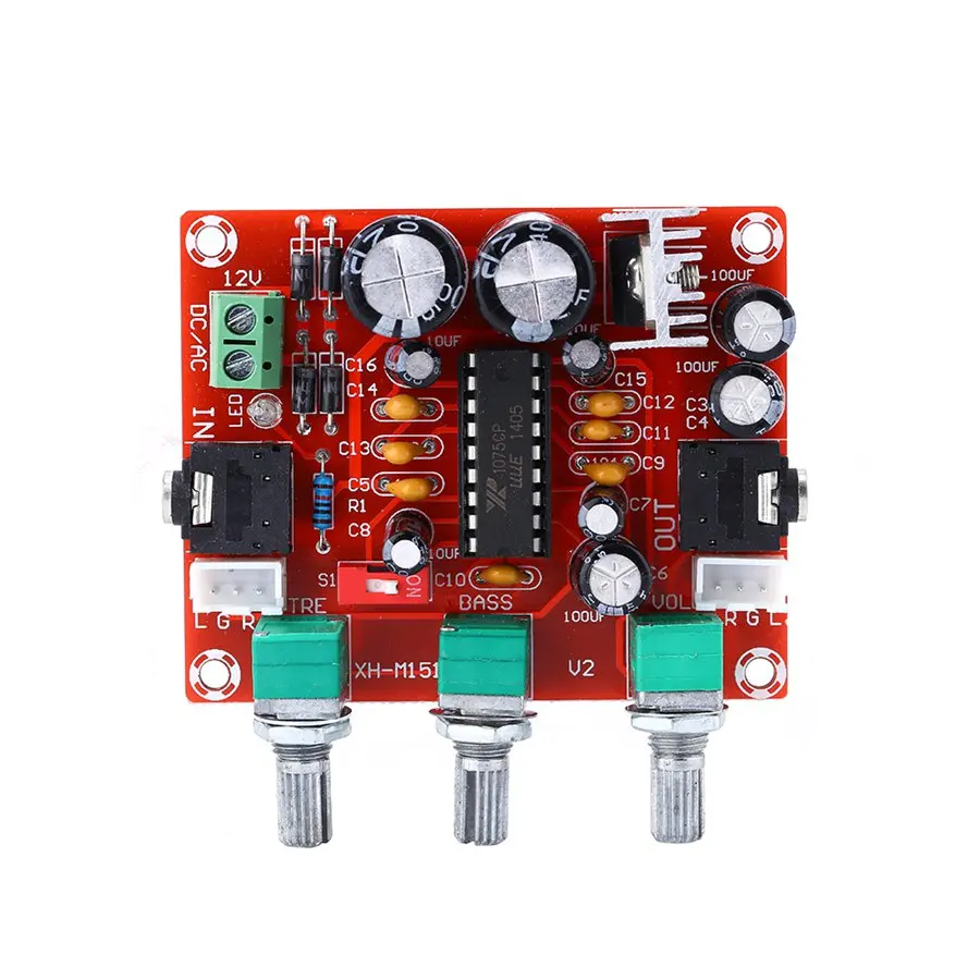 Плата предварительного усилителя привода AC/DC 12V R1075 Tone Board BBE цифровой аудио