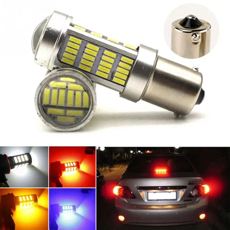 1 шт. авто светодиодный 1156 BA15S BAU15S BAW15S 4014 92 SMD белый 12В P21W PY21W PR21W автомобильный