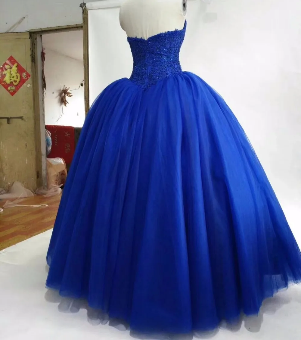 Пышная Тюлевая юбка Королевского синего цвета от CloverBridal бальное платье милое 16