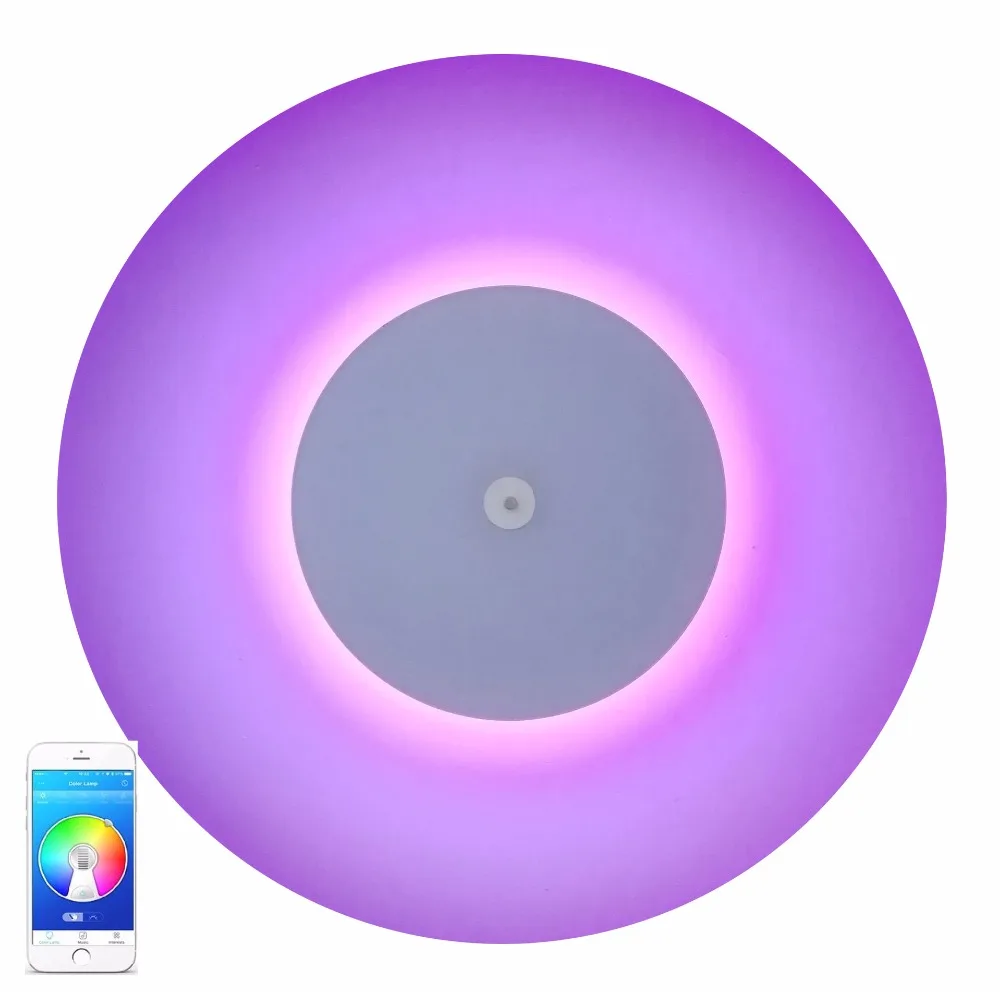 Современные приложения светодиодный потолочный светильник RGB Bluetooth динамик