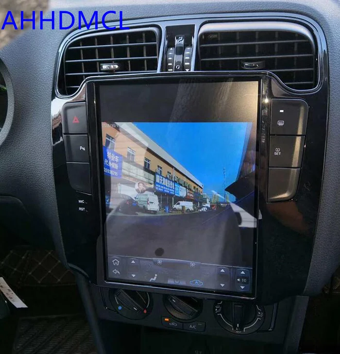 Автомобильным бортовым компьютером коврик для Tesla Стиль мультимедийный плеер Android 7,1 gps для поло 2011 2012 2013