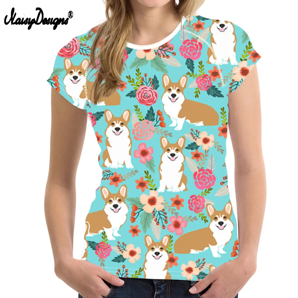 NoisyDesigns/летние женские повседневные футболки с коротким рукавом и круглым