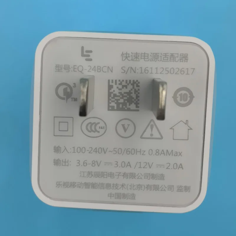 Letv leeco le s3 x626 Быстрый Зарядное устройство и Letv leeco le Pro 3/max 2/X522/le2 телефон QC 3,0 Быстрая зарядка настенный USB переходник и Тип C