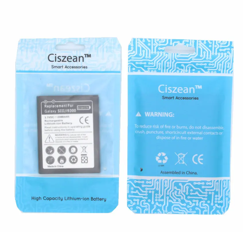 Сменный аккумулятор Ciszean 1x2300 мАч для Samsung Galaxy S3 III S 3 i9300 I9308 I9305 L710 i747 i535 R530 T999 M440S|battery