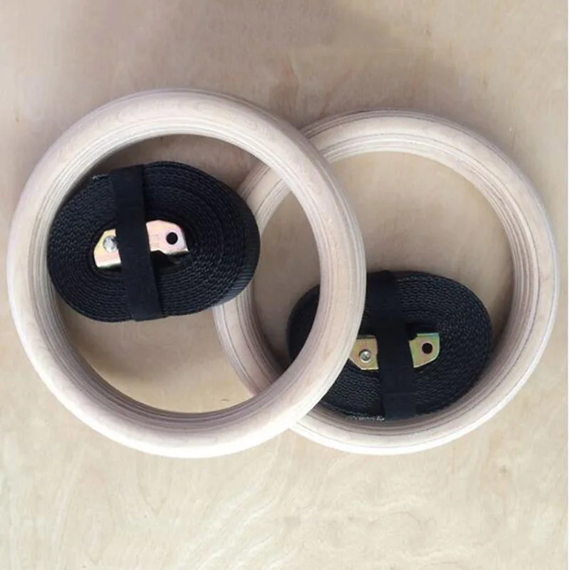 Новые деревянные 28 мм упражнения для фитнеса гимнастические кольца тренажерного