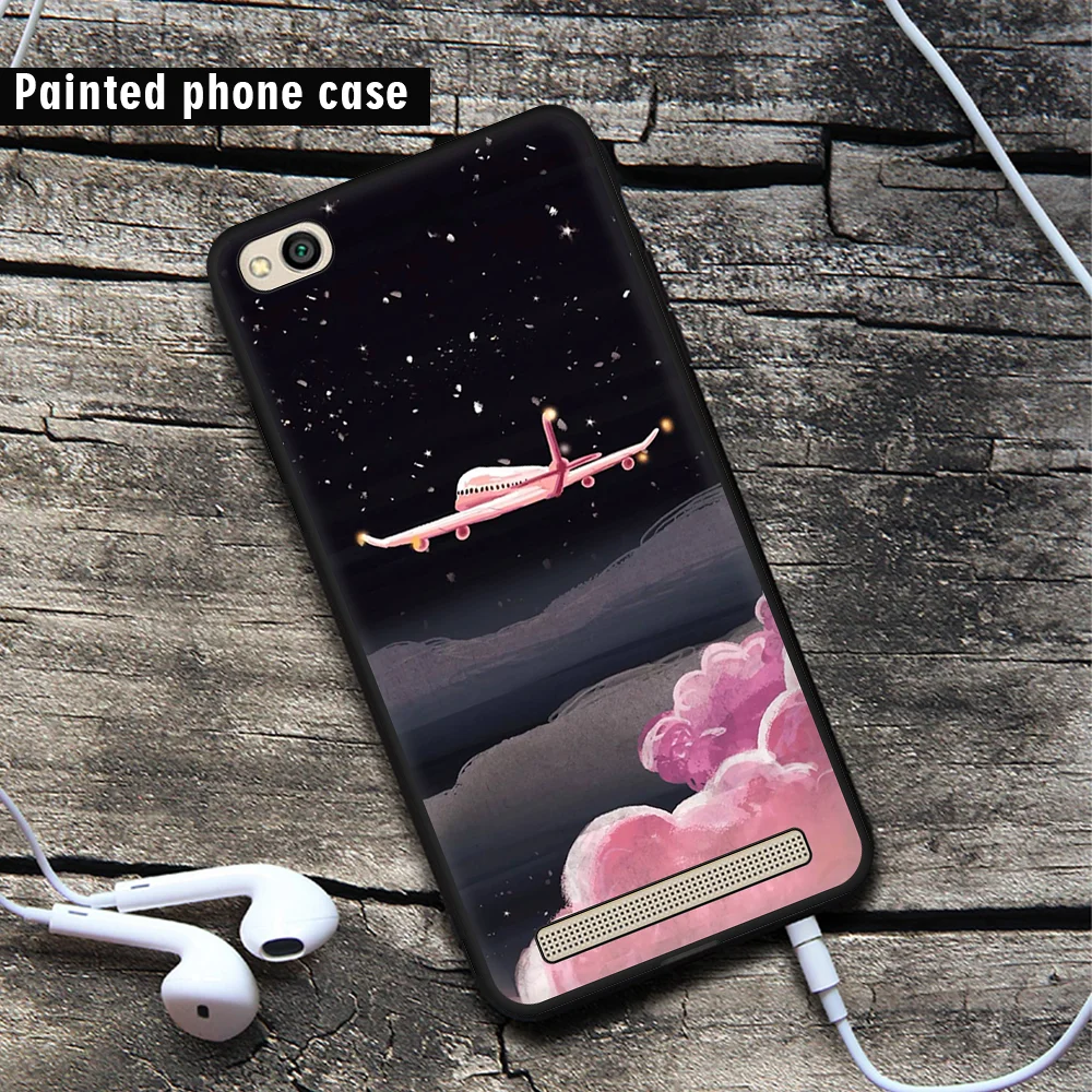 Rose Printing Heart Patterned Case For Xiaomi Redmi 6A 4A 6 4X 5 5A Plus 6Pro Lovely Cat Fish Space Pattern Back Cover TPU Cases |