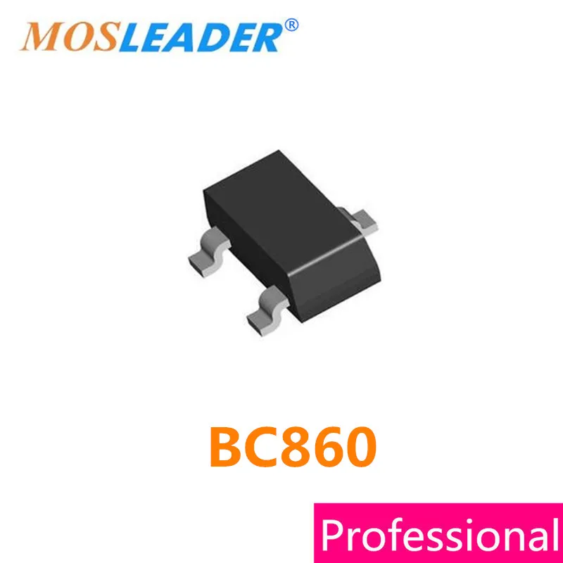 Mosleader BC860 SOT23 3000 шт. BC860B BC860C 100mA 0.1A 45V PNP BC860BLT1G BC860CLT1G высокое качество|pnp|pnp sot23 |