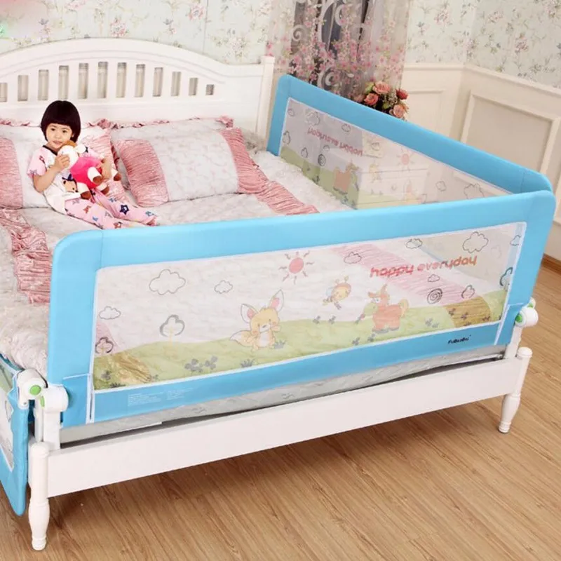 4 Размер Синий Розовый Color120/150/180/200 см Детская Кровать Забор Ограждение Кроватки Ограждение Кровать рельсы Кровать Ограждения Метров Общей