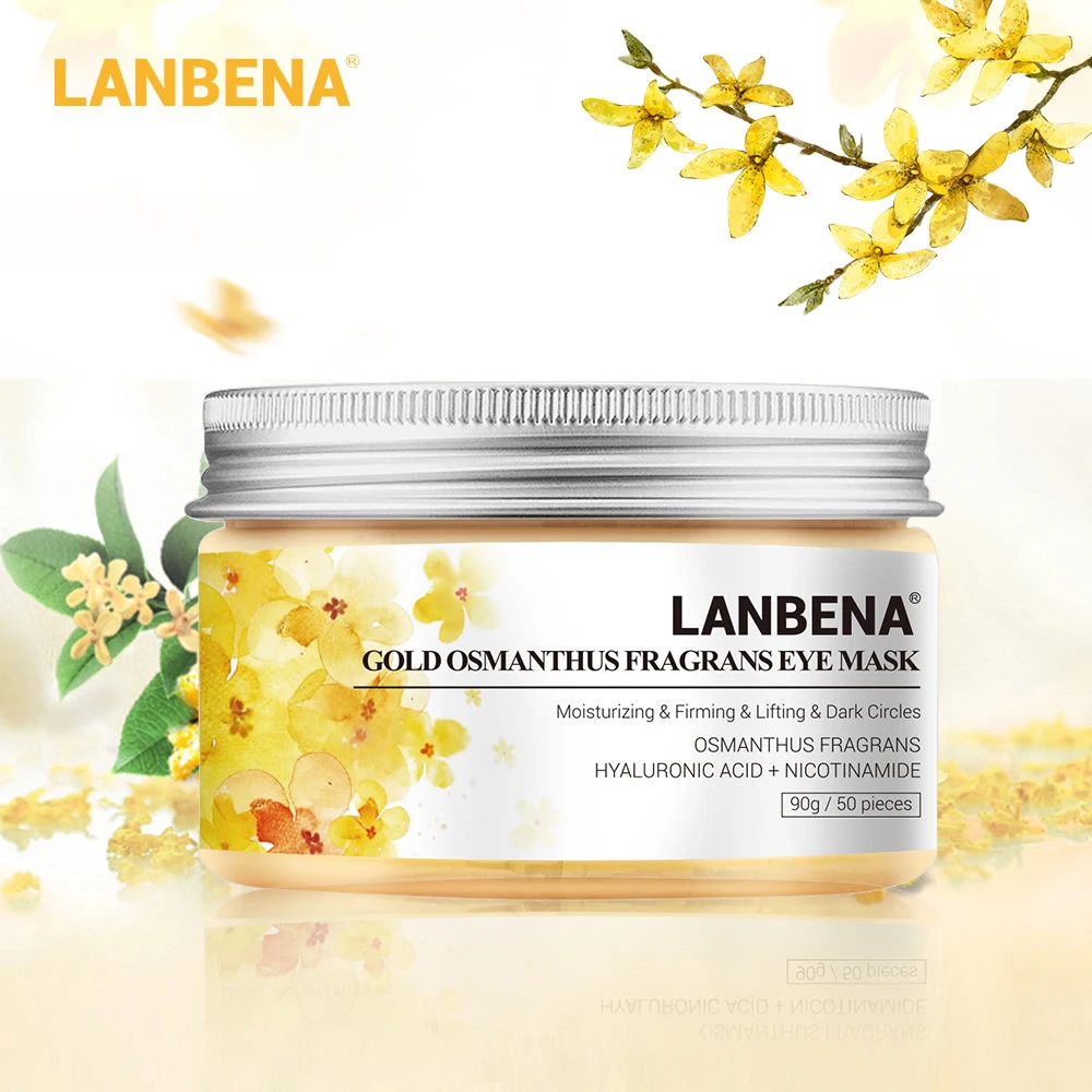 Патчи для кожи вокруг глаз LANBENA Золотая османтуса патчи укрепляющая маска