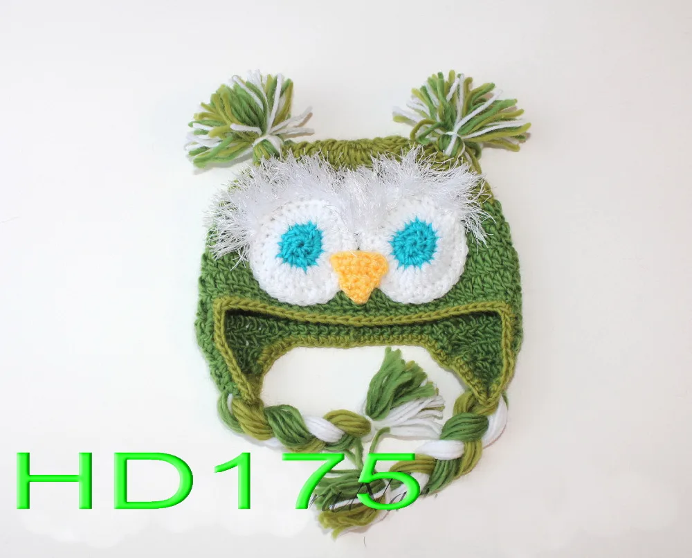 Бесплатная доставка шапка в виде совы из 100% хлопка изделия ручной работы