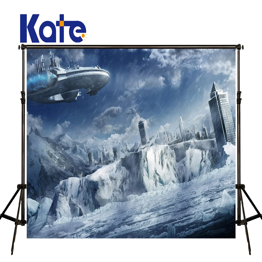 Фотофоны KATE Sci-Fi Glacier космический корабль пост-современный городской фон мальчик фоны для фотографирования