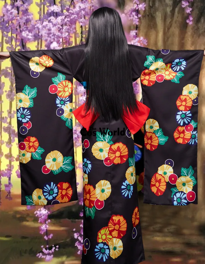 Jigoku Shoujo enma AI японские кимоно юката горничной платье равномерное наряд аниме