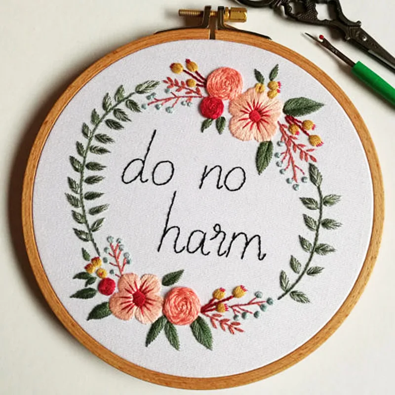 DIY 3d ленты вышивка комплект с рамкой для начинающих Рукоделие Набор вышивания