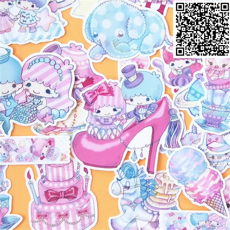 Новые модные мини Двойные Феи наклейки игрушка для DIY Дневник упражнений 26 листов