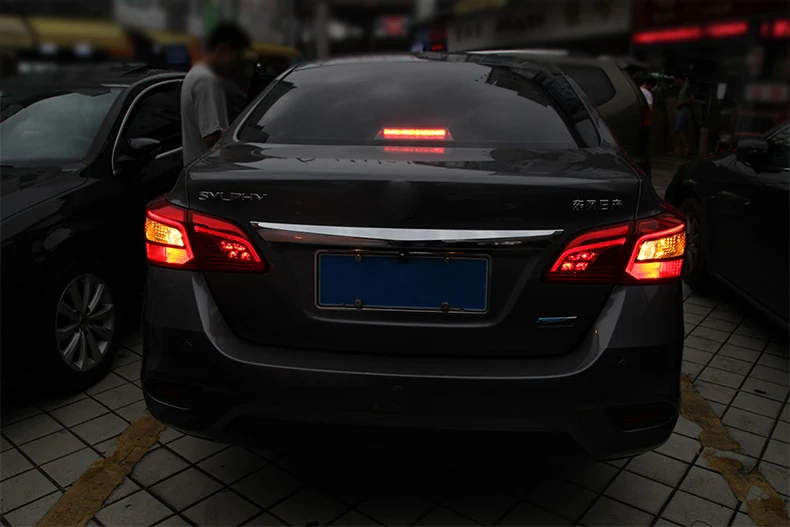 Автомобильный Стайлинг светодиодный задний фонарь для Nissan Sylphy задний светильник s для Sentra задний светильник DRL+ сигнал поворота+ тормоз+ Реверс авто аксессуары le