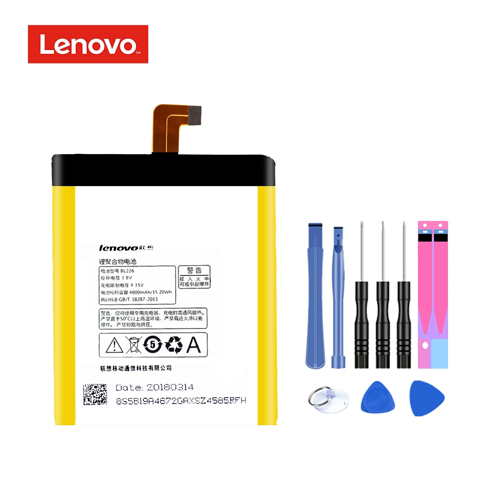 Для lenovo S860 BL226 сменный аккумулятор литий-ионная аккумуляторная батарея для мобильного телефона 4000 мАч+ Бесплатные инструменты