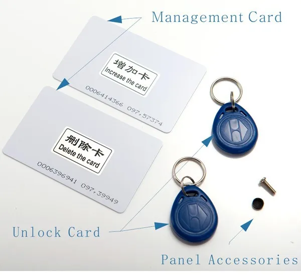 Проводной " сенсорный экран видеодомофон Интерком RFID набор для подключения 1 монитор+ 1 Дверная камера+ 12 В блок питания