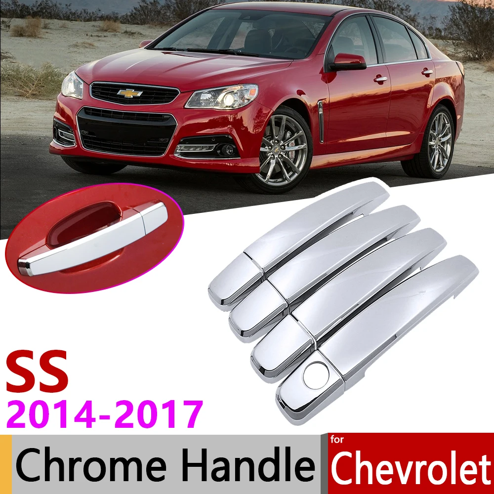 Для Chevrolet SS Holden Commodore VF 2014 ~ 2017 хромированная крышка для внешней двери комплект