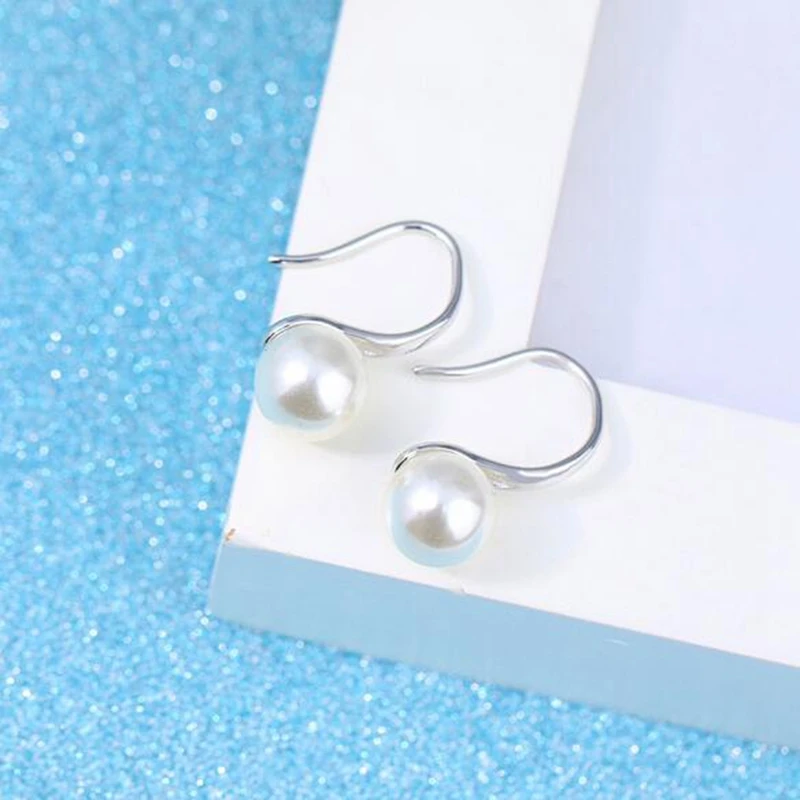 Серьги женские OMHXFC из серебра 925 пробы с жемчугом | Украшения и аксессуары