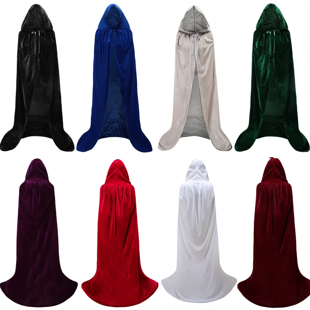 S-2xl плащ с капюшоном пальто Wicca Robe средневековый шаль вампир для косплея на