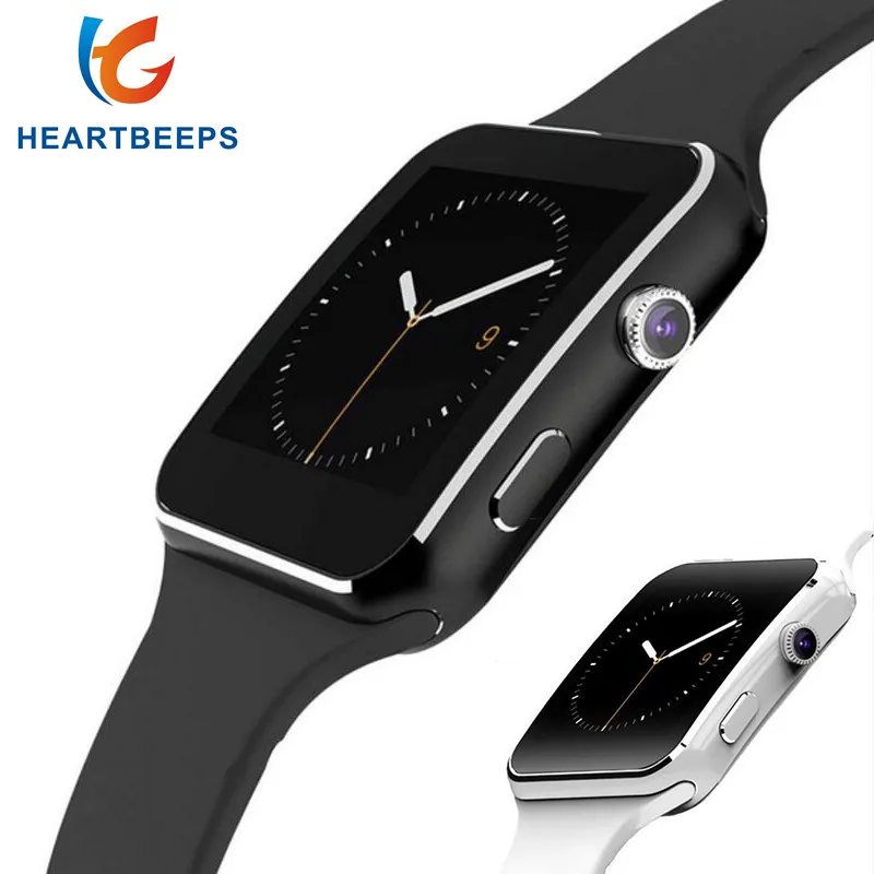 Heartbeeps Bluetooth умные часы X6 спортивные Шагомер Умные с камерой поддержка sim карты