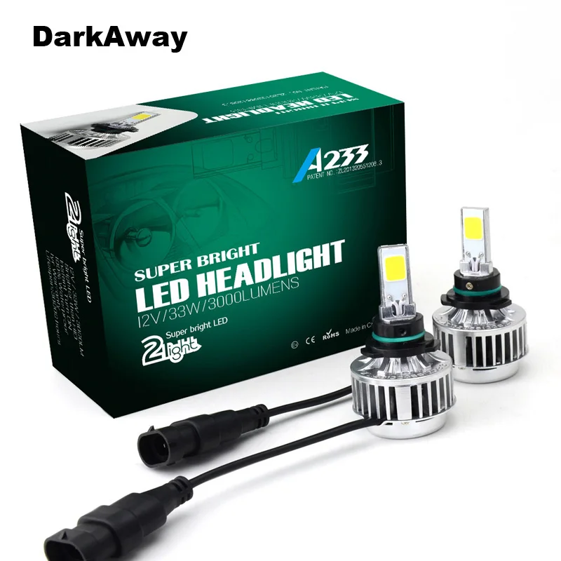 1 комплект Автомобильные светодиодные лампы H7 H1 H8 H9 9005 HB3 HB4 9006 H11|h7 led|bulb diyh7 headlamp bulb |