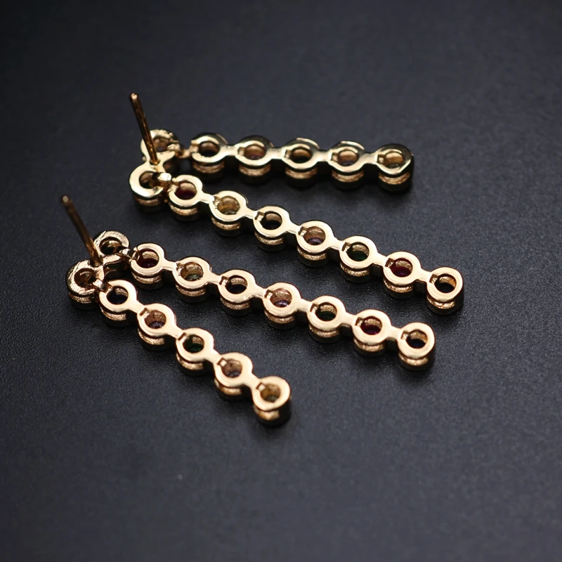 Разноцветные Круглые серьги подвески длинные висячие разноцветные Женские