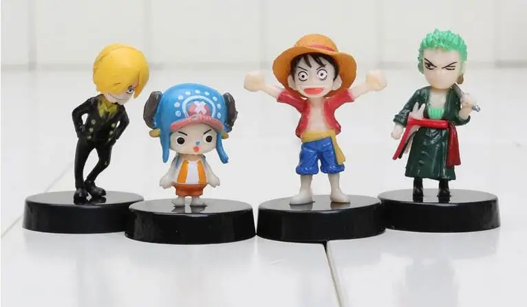 Экшн-фигурки из ПВХ 8 шт./компл. один предмет два года спустя Брук усоп Зоро нами