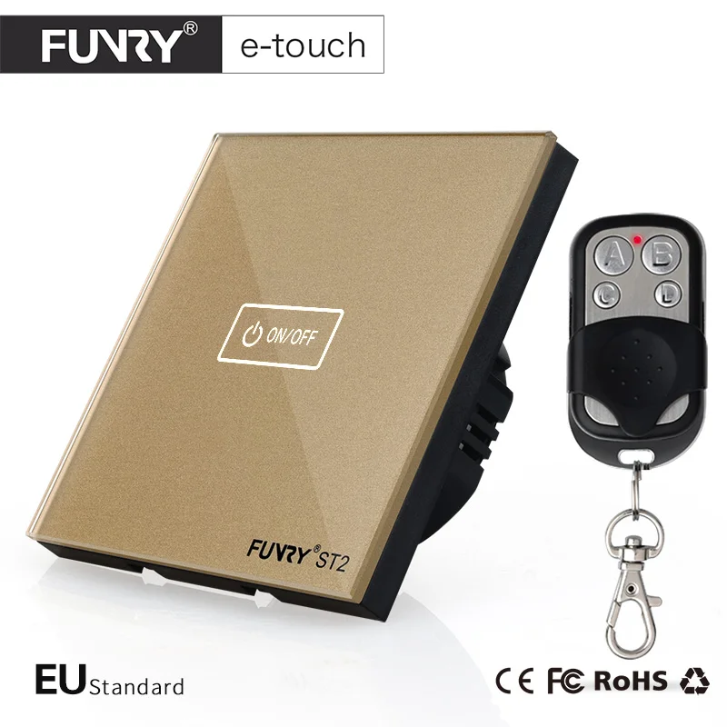 Funry ST (2nd поколения) настенный выключатель света ЕС 1gang 1 Путь сенсорный поддержка
