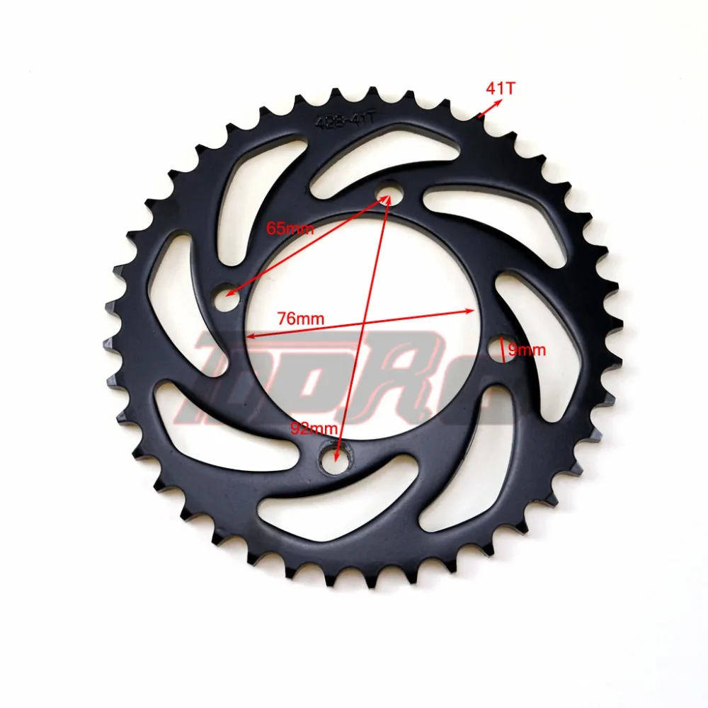 TDPRO 37 T/41 Т/46 T/56 T мотоциклетные цепи и звездочки Задняя звездочка Cog для 420/428/520 цепи 110cc 125cc 140cc Dirt Pit Bike