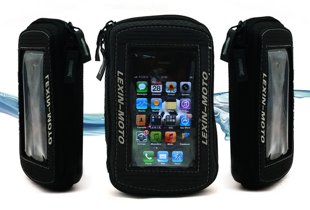 Пуля форма водонепроницаемый Bluetooth аудио + мотоцикл магнитный танк сумка андроид