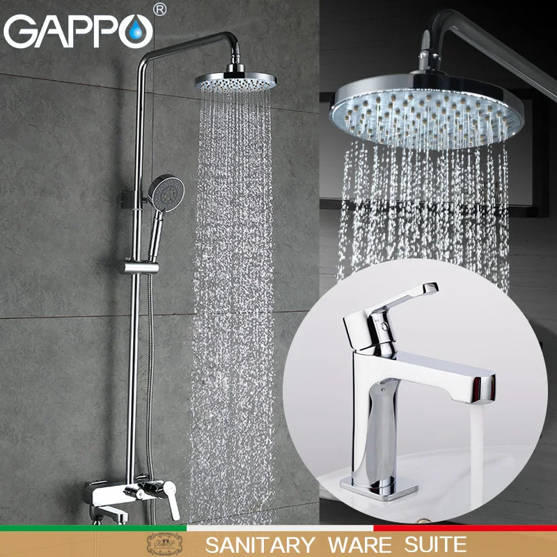 GAPPO смесители для душа ванны смеситель водопад умывальника раковины Душевая