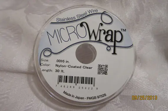 MicroWrap оберточная проволока нейлон покрыт прозрачной одинарной нитью 0 0095 дюйма dia.