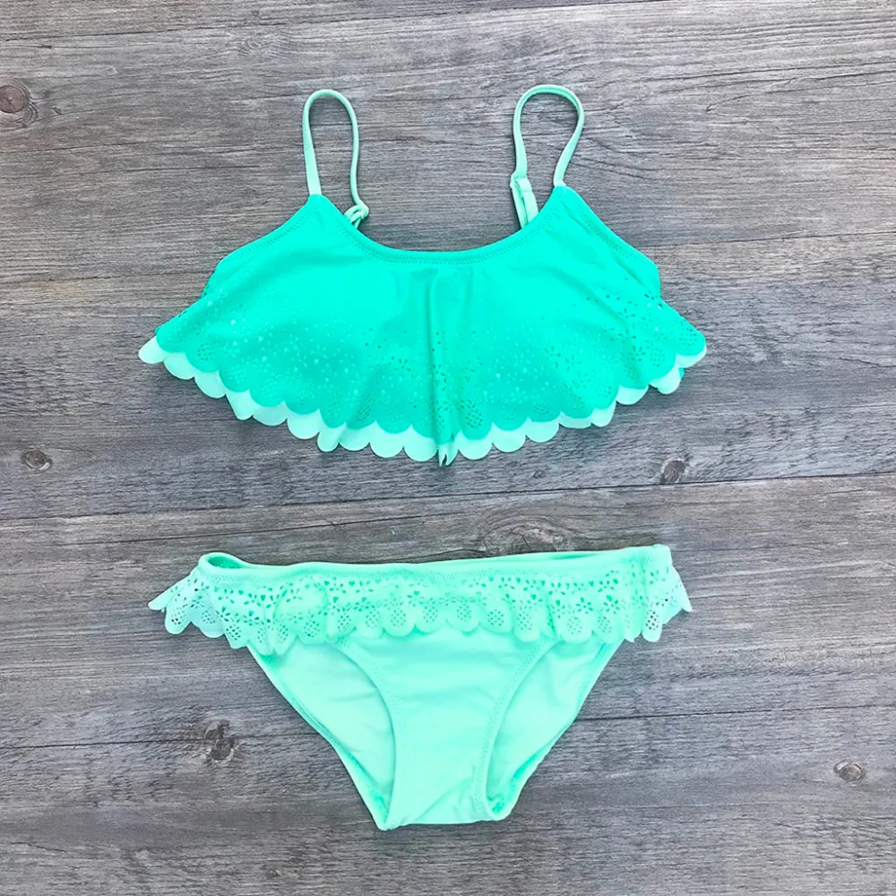 Infant Kids Girls Ruffles Hollow Summer Swimwear Swimsuit Bikini Set body swimsuit for girls children Outfits JAN18 |