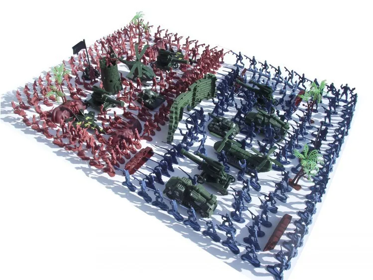 Бесплатная доставка Детские ностальгические игрушки 80 лет набор военных моделей