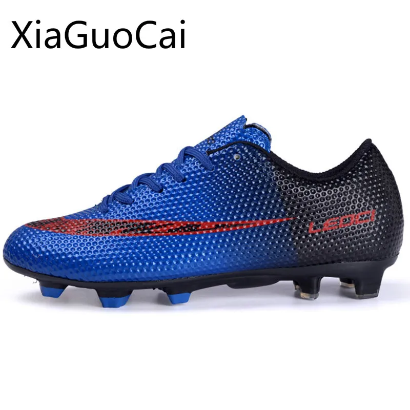 Нескользящая футбольная обувь с длинными шипами для мужчин и женщин Уличная