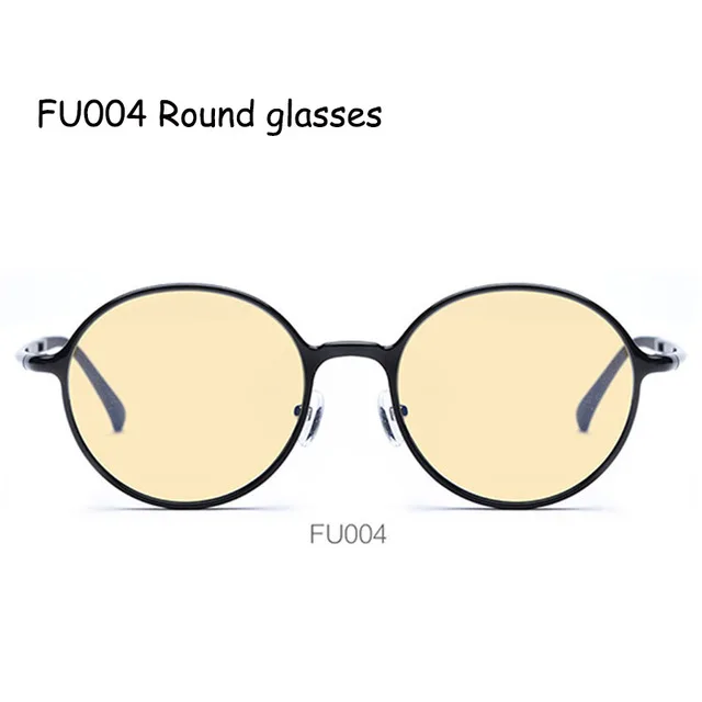 round glasses Оригинальные xiaomi TS защитные очки 60% анти-голубые лучи анти-УФ Защита глаз ТВ круглые/квадратные/овальные очки - Цвет: round glasses