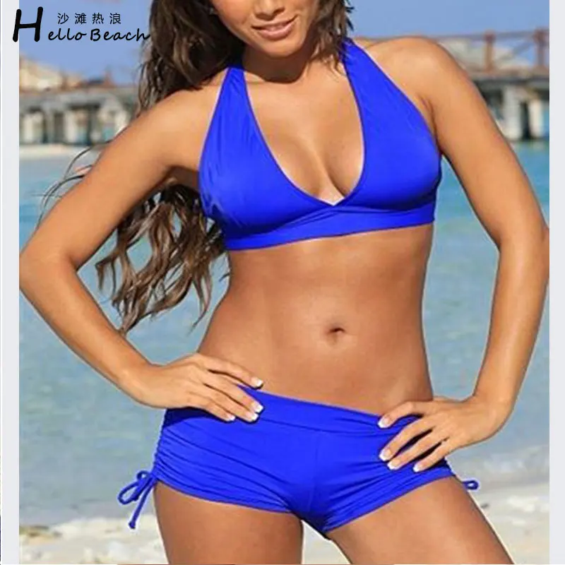 HELLO BEACH 2017 комплект бикини сексуальный купальник женские купальные костюмы 2