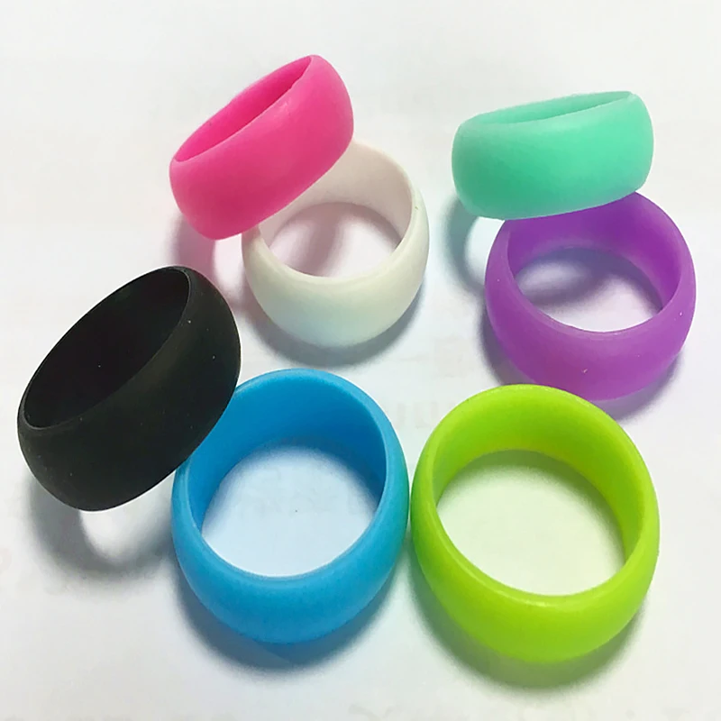 7 шт./лот набор силиконовых колец цветов кольцо для костюма красные желтые синие