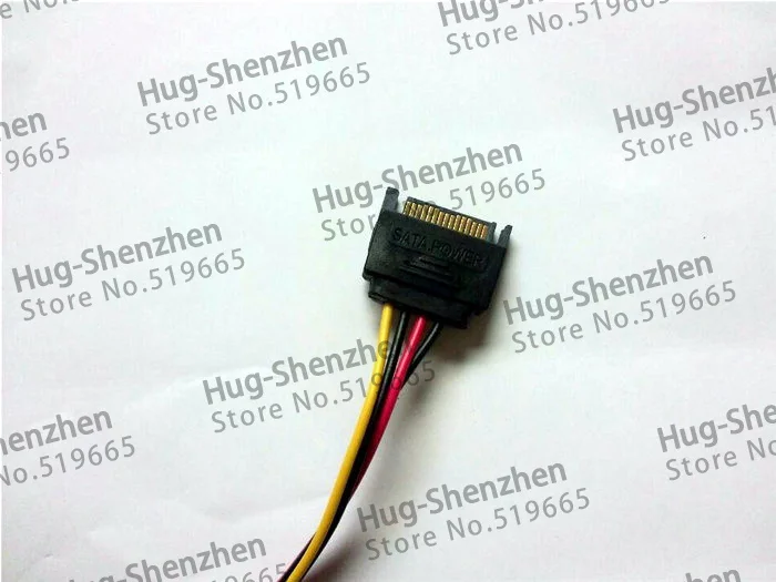 Хой продажи 100 шт. Высокое Качество SATA Мощность Кабель-адаптер 4PIN (f) 15pin (M) IDE