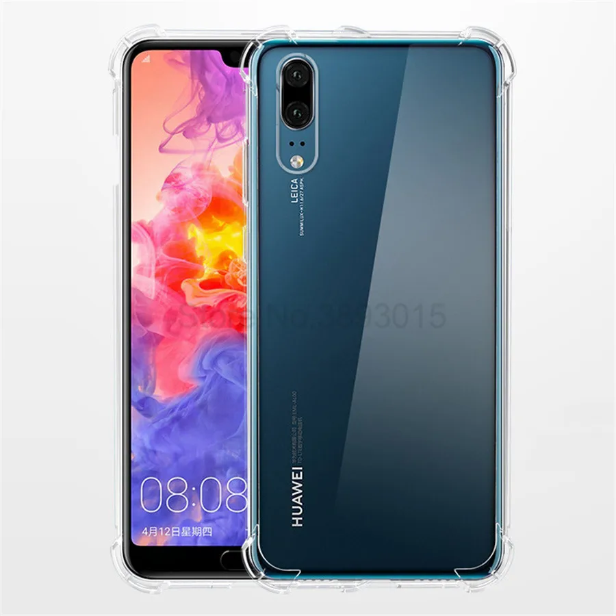 Прозрачный мягкий ударопрочный чехол для huawei Y5 Y6 Y7 Y9 prime nova 5 5i 4 4e 3 3i 3e P30 pro P20 Lite Защитная панель из тонкого