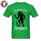 Футболка мужская из 100% хлопка с коротким рукавом и принтом демона, монстра