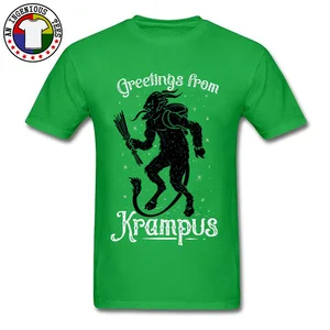 Футболка мужская из 100% хлопка с коротким рукавом и принтом демона, монстра