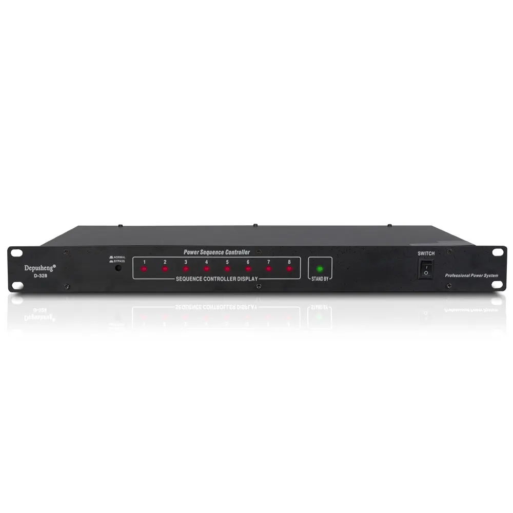 Depusheng D328 Профессиональное аудио 8 каналов регулятор последовательности питания
