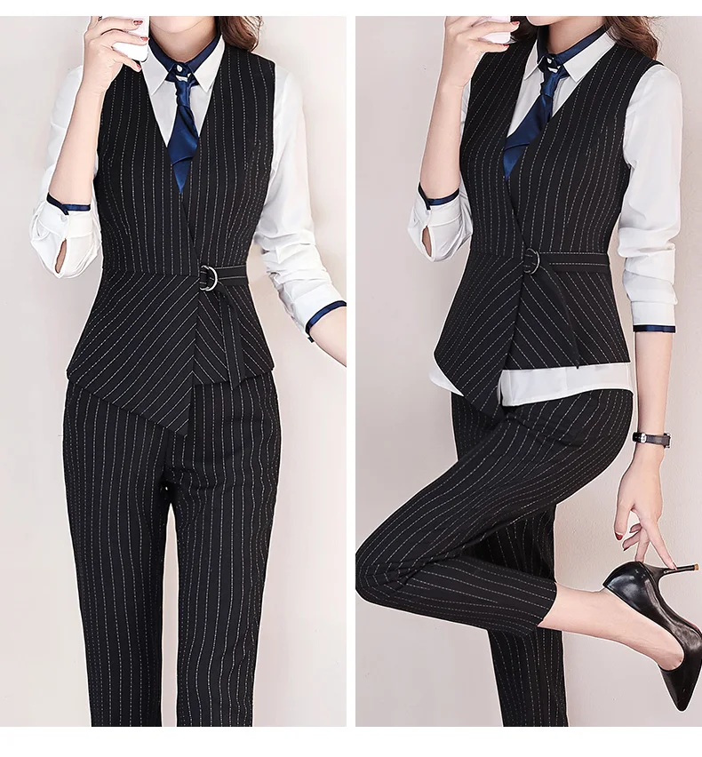 NAVIU, новинка, модная и элегантная женская юбка, жилет, костюм для лета, короткие костюмы, рабочая одежда, офисный женский деловой костюм, одежда в полоску