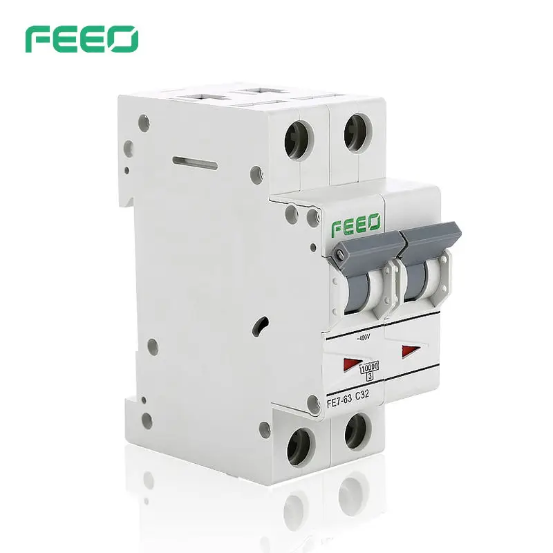 

FEEO FE7-63 2P 230V 400V 6A 10A 16A 20A 25A 32A 40A 50A 63A MCB Miniature AC Circuit Breaker